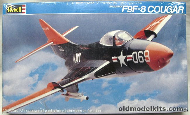 Revell 1/48 Grumman F9F-8 Cougar - US Marines or Navy - (F9F8), 4430 plastic model kit